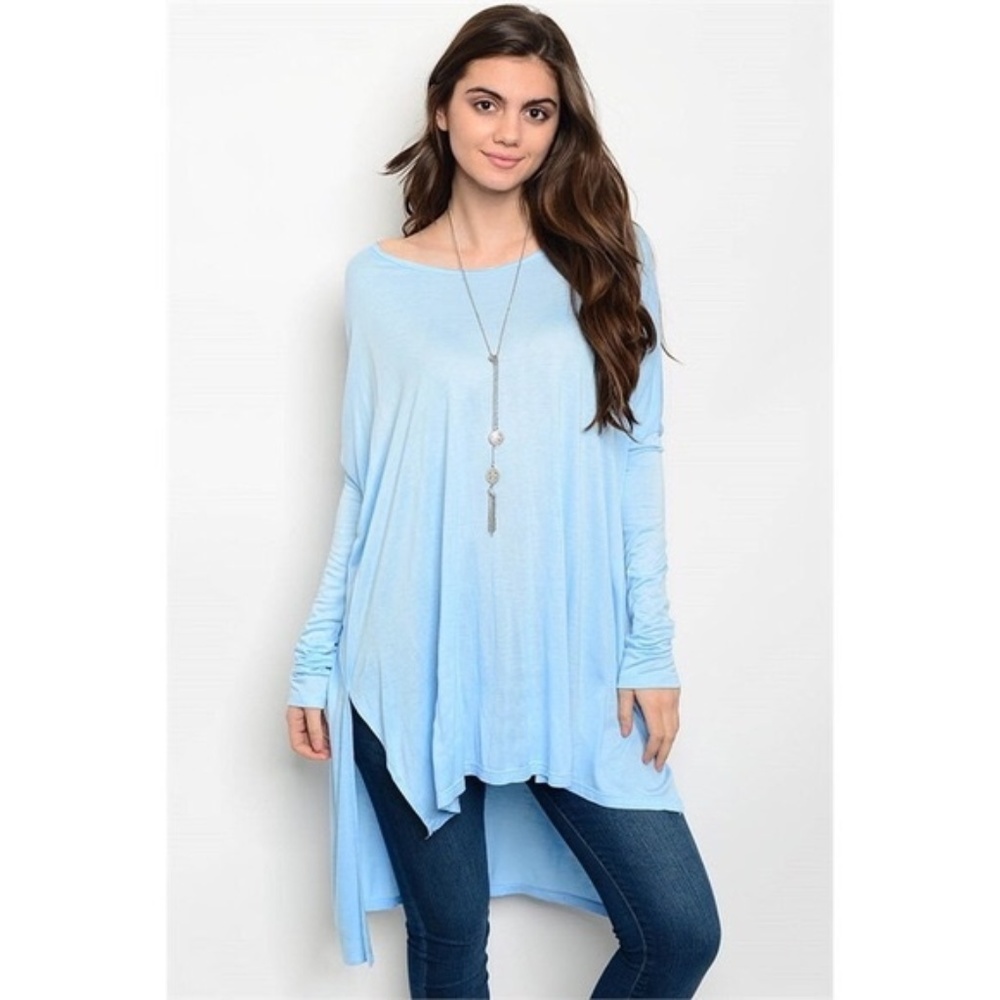 Women's Draped Oversized Tunic Top